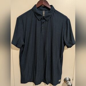 Vuori Strato Tech Polo Navy Heather Size M